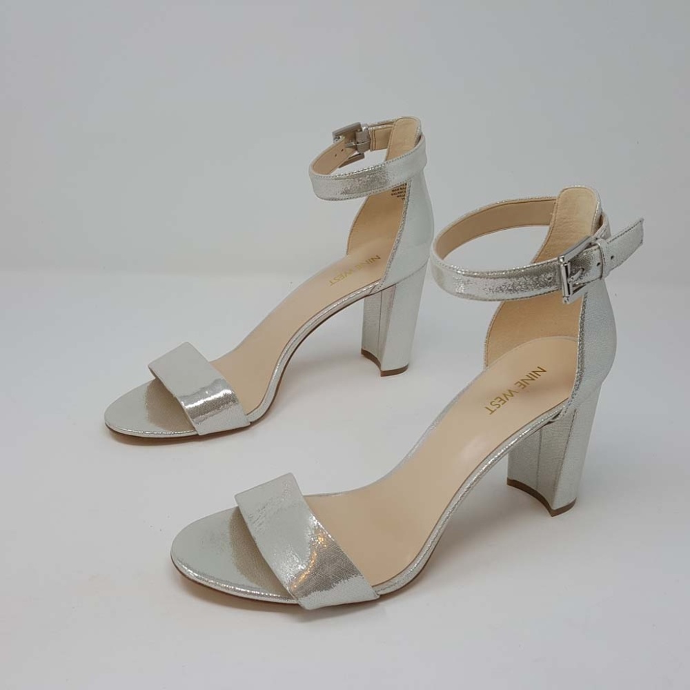 Nine West Nora Metallic Dress Sandal, Size 10